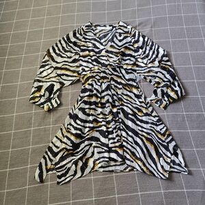 Bishop & Young Paris Fall Zebra Tiger Stripe Dress